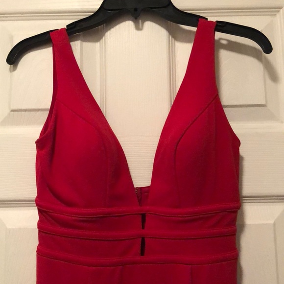 Jadi Kristopher Red Elegant Dress - Picture 2 of 3